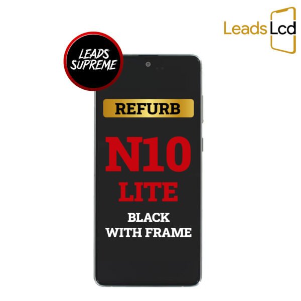 Samsung Galaxy Note 10 Lite OLED Screen Refurb Black With Frame