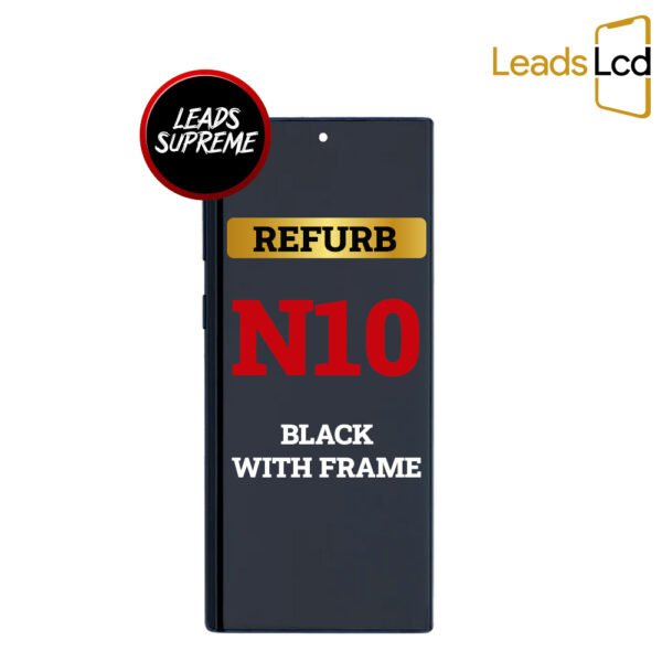 Samsung Galaxy Note 10 OLED Screen Refurb Black With Frame