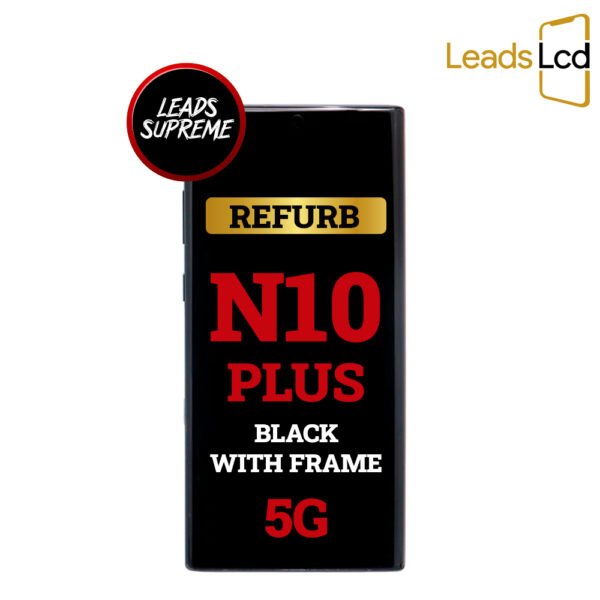 Samsung Galaxy Note 10 Plus OLED Screen Refurb Black With Frame