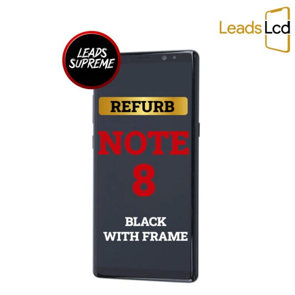 Samsung Galaxy Note 8 OLED Screen Refurb Black With Frame