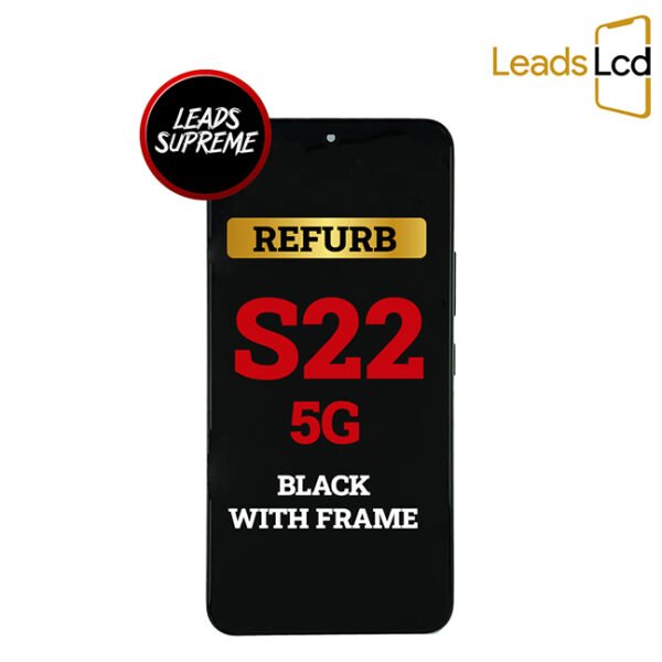 Samsung Galaxy S22 5G OLED Screen Refurb Black With Frame