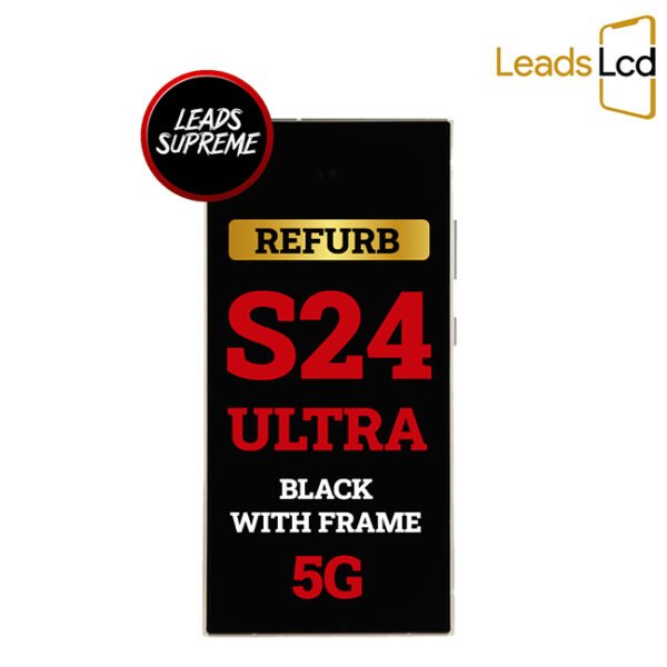 Samsung Galaxy S24 Ultra 5G OLED Screen Refurb Black With Frame