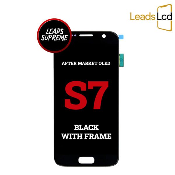 Samsung Galaxy S7 OLED Screen After Market Black With Frame
