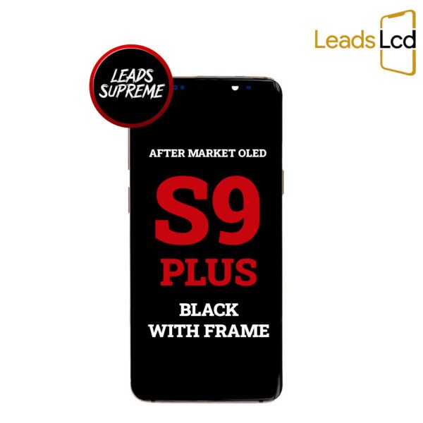 Samsung Galaxy S9 Plus OLED Screen After Market Black With Frame
