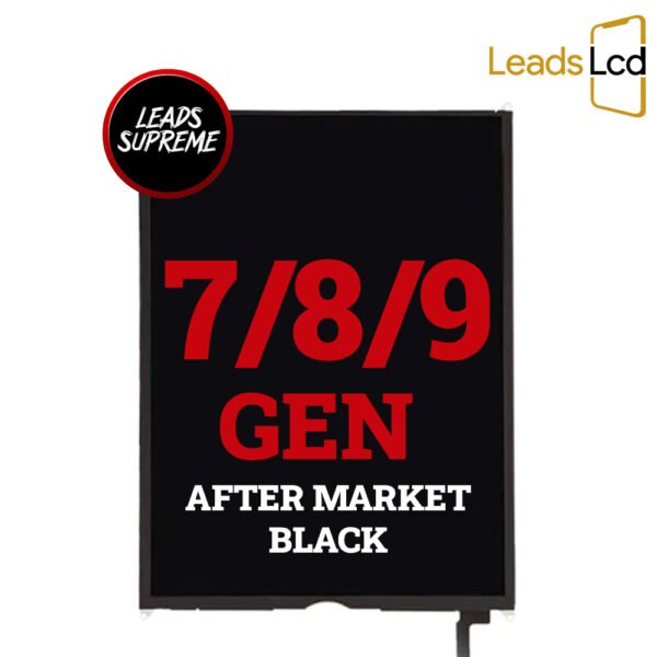 iPad 7 – 8 - 9 Gen LCD Screen Black After Market Assembly Replacement With Digitizer