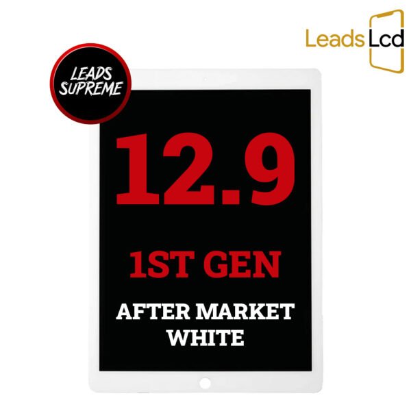 iPad Pro 12.9 1ST Gen LCD Screen White After Market Assembly Replacement With Digitizer