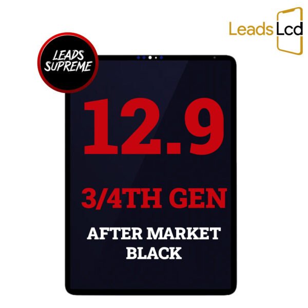iPad Pro 12.9 3rd - 4th Gen 2018-2020  LCD Screen After Market Black Assembly Replacement With Digitizer