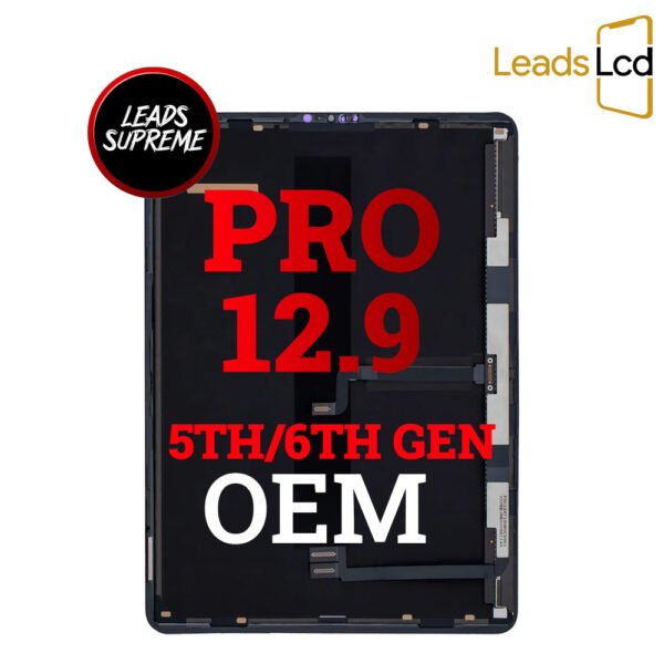 iPad Pro 12.9 (5th gen) / iPad Pro 12.9 (6th gen) Black Digitizer Replacement