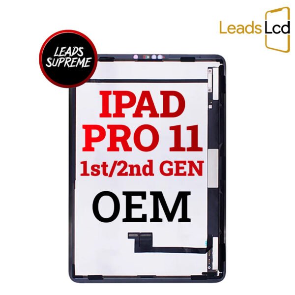 iPad Pro 11  (1st gen, 2018) / iPad Pro 11" (2nd gen, 2020) Black Digitizer Replacement